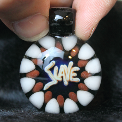slave glass pendant